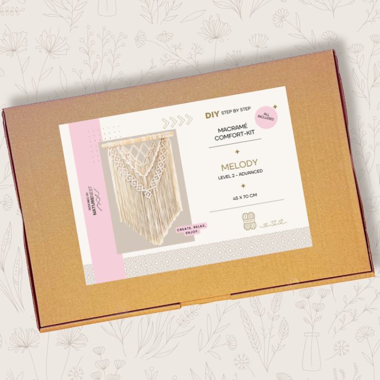 Es ist Zeit für ein neues Handarbeitsprojekt - mach es dir leicht, mit den DIY-Kits von NatureNest Makramee Step-by-Step DIY-Kit ´Melody´- von NatureNest
